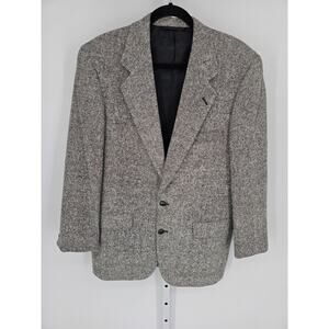 Elgin Edwards Men's Long Sleeve Single Button Front V neck Coat Jacket Size 40